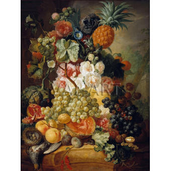 РЕПРОДУКЦИИ НА КАРТИНИ Натюрморт с цветя и плодове (1790)